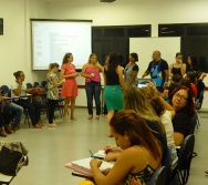 Oficina de Contação de histórias com turma de pedagogia da FACULDADE NOVO MILÊNIO