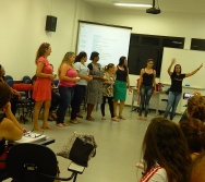 Oficina de Contação de histórias com turma de pedagogia da FACULDADE NOVO MILÊNIO