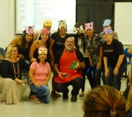 Oficina de Contação de histórias com turma de pedagogia da FACULDADE NOVO MILÊNIO