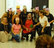 Oficina de Contação de histórias com turma de pedagogia da FACULDADE NOVO MILÊNIO