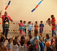 CONTANDO HISTÓRIAS NO CMEI MARIA AMÉLIA - PRAIA DE CARAPEBUS - SERRA.