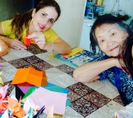 Equipe do Colorir participa de Oficina com Dona Shirasse, nossa voluntária.