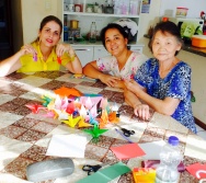 Equipe do Colorir participa de Oficina com Dona Shirasse, nossa voluntária.
