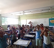 PROJETO NTV - EEEF JONES JOSÉ DO NASCIMENTO - CENTRAL CARAPINA - SENSIBILIZAÇÃO DE ALUNOS