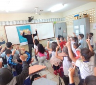 PROJETO NTV - EMEF ANTÔNIO V. REZENDE - CENTRAL CARAPINA - SENSIBILIZAÇÃO DE ALUNOS