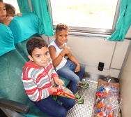 PROJETO NA TRILHA DOS VALORES - AULA DE CAMPO - PASSEIO DE TREM