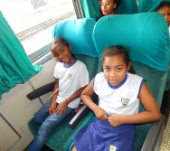 PROJETO NA TRILHA DOS VALORES - AULA DE CAMPO - PASSEIO DE TREM