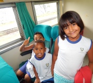 PROJETO NA TRILHA DOS VALORES - AULA DE CAMPO - PASSEIO DE TREM