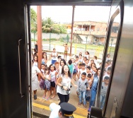 PROJETO NA TRILHA DOS VALORES - AULA DE CAMPO - PASSEIO DE TREM