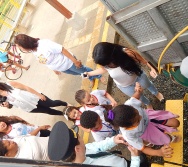 PROJETO NA TRILHA DOS VALORES - AULA DE CAMPO - PASSEIO DE TREM