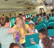 PROJETO NA TRILHA DOS VALORES - AULA DE CAMPO - PASSEIO DE TREM
