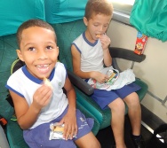 PROJETO NA TRILHA DOS VALORES - AULA DE CAMPO - PASSEIO DE TREM