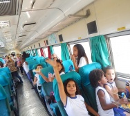 PROJETO NA TRILHA DOS VALORES - AULA DE CAMPO - PASSEIO DE TREM