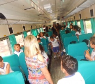 PROJETO NA TRILHA DOS VALORES - AULA DE CAMPO - PASSEIO DE TREM