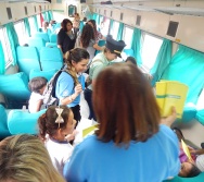 PROJETO NA TRILHA DOS VALORES - AULA DE CAMPO - PASSEIO DE TREM