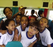 PROJETO NA TRILHA DOS VALORES - AULA DE CAMPO - PASSEIO DE TREM