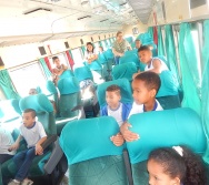 PROJETO NA TRILHA DOS VALORES - AULA DE CAMPO - PASSEIO DE TREM