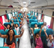 PROJETO NA TRILHA DOS VALORES - AULA DE CAMPO - PASSEIO DE TREM
