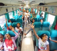 PROJETO NA TRILHA DOS VALORES - AULA DE CAMPO - PASSEIO DE TREM