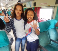 PROJETO NA TRILHA DOS VALORES - AULA DE CAMPO - PASSEIO DE TREM