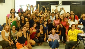 Oficina de Contação de histórias com turma de pedagogia da FACULDADE NOVO MILÊNIO