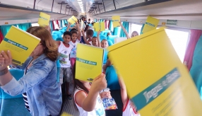 PROJETO NA TRILHA DOS VALORES - AULA DE CAMPO - PASSEIO DE TREM