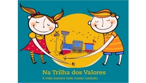 TREM DO NA TRILHA DOS VALORES EM EMEF AMÉRICO GUIMARÃES.