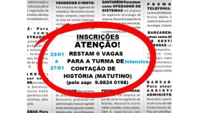 INTENSIVO DE FÉRIAS - CURSO DE CONTAÇÃO DE HISTÓRIAS