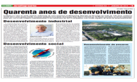 Empresa Elkem. é destaque no Jornal Empresários e o Projeto Colorir é uma das ações que a empresa patrocina.